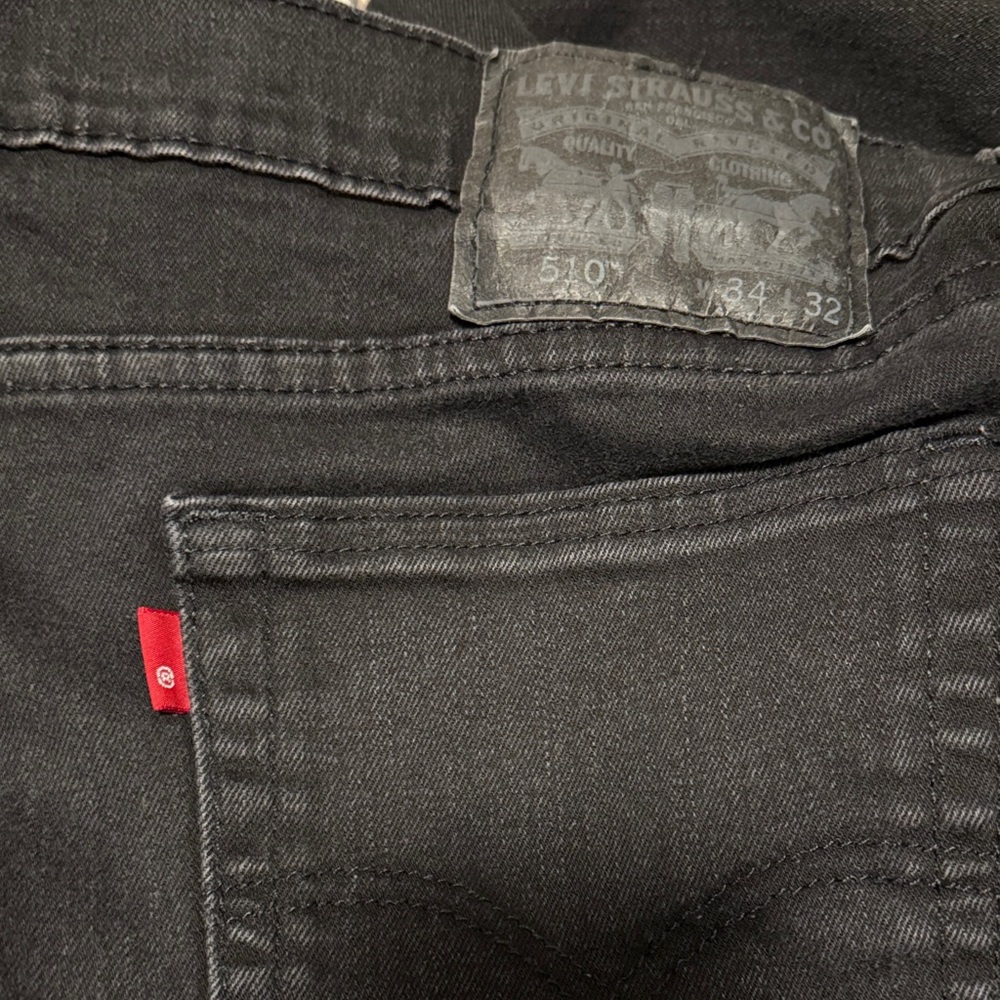 Levi's Men's Black Jeans 510 - Picture 2 of 3